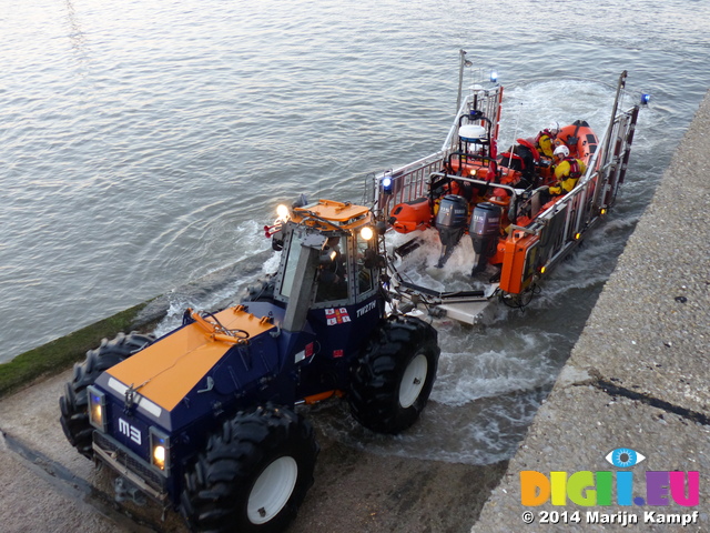 FZ010001 Lifeboat tractor, Porthcawl harbour